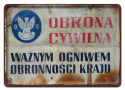 PRL Szyld Retro Vintage PLAKAT METALOWY OBRAZEK #17811