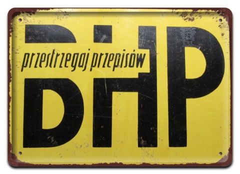 PRL Szyld Retro Vintage PLAKAT METALOWY OBRAZEK #17815