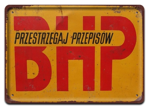 PRL Szyld Retro Vintage PLAKAT METALOWY OBRAZEK #17816