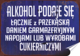 PRL Plakat Samoprzylepny, Plakietka, (motyw metalowego szyldu)#05831