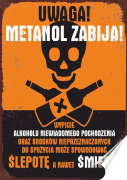PRL Plakat Samoprzylepny, Plakietka, (motyw metalowego szyldu)#05900