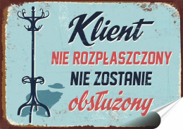 PRL Plakat Samoprzylepny, Plakietka, (motyw metalowego szyldu)#09052