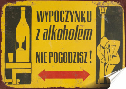 PRL Plakat Samoprzylepny, Plakietka, (motyw metalowego szyldu)#12621