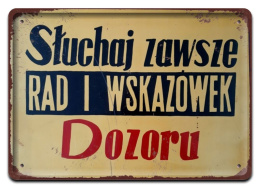 PRL Szyld Retro Vintage PLAKAT METALOWY OBRAZEK #17960