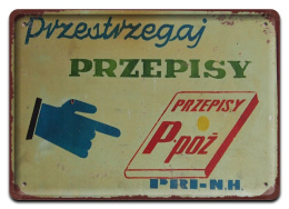 PRL Szyld Retro Vintage PLAKAT METALOWY OBRAZEK #18072