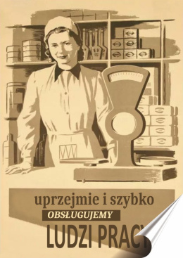 PRL Plakat Samoprzylepny, Plakietka, (motyw metalowego szyldu)#12644
