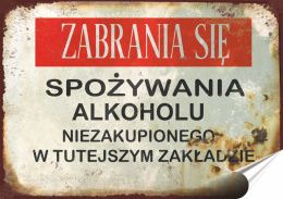 PRL Plakat Samoprzylepny, Plakietka, (motyw metalowego szyldu)#12710