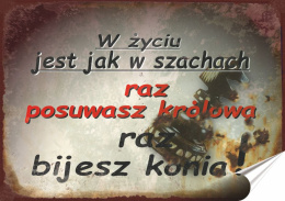 PRL Plakat Samoprzylepny, Plakietka, (motyw metalowego szyldu)#12716