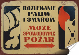 PRL Plakat Samoprzylepny, Plakietka, (motyw metalowego szyldu)#12928