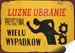 PRL Plakat Samoprzylepny, Plakietka, (motyw metalowego szyldu)#12954