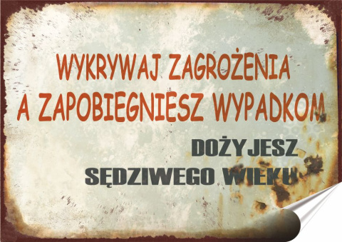 PRL Plakat Samoprzylepny Plakietka (motyw z metalowego szyldu)#12975