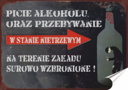 PRL Plakat Samoprzylepny Plakietka (motyw z metalowego szyldu)#13002