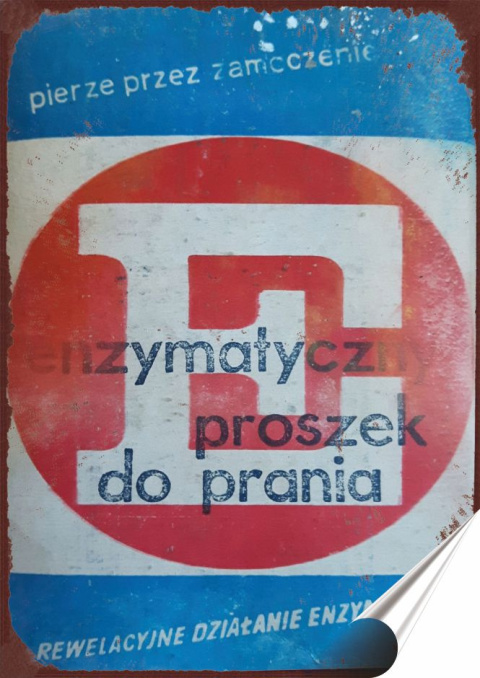 PRL Plakat Samoprzylepny Plakietka (motyw z metalowego szyldu)#15724