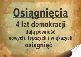 PRL Plakat Samoprzylepny Plakietka (motyw z metalowego szyldu)#15750