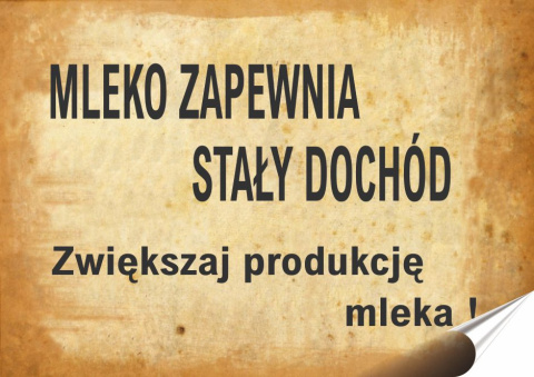 PRL Plakat Samoprzylepny Plakietka (motyw z metalowego szyldu)#15752