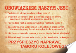 PRL Plakat Samoprzylepny Plakietka (motyw z metalowego szyldu)#15762