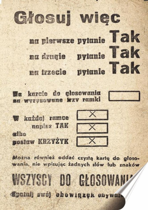 PRL Plakat Samoprzylepny Plakietka (motyw z metalowego szyldu)#15788