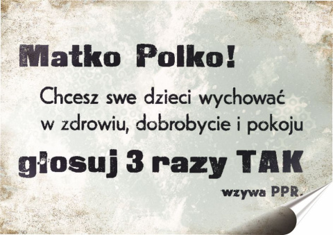 PRL Plakat Samoprzylepny Plakietka (motyw z metalowego szyldu)#15791