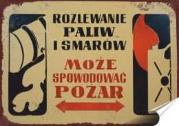 PRL Plakat Samoprzylepny Plakietka (motyw z metalowego szyldu)#17810