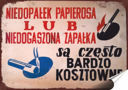PRL Plakat Samoprzylepny Plakietka (motyw z metalowego szyldu)#17920