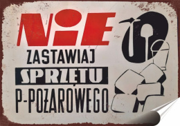 PRL Plakat Samoprzylepny Plakietka (motyw z metalowego szyldu)#17921