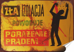 PRL Plakat Samoprzylepny Plakietka (motyw z metalowego szyldu)#17922