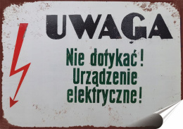 PRL Plakat Samoprzylepny Plakietka (motyw z metalowego szyldu)#17933