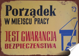 PRL Plakat Samoprzylepny Plakietka (motyw z metalowego szyldu)#17944