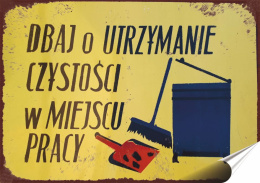 PRL Plakat Samoprzylepny Plakietka (motyw z metalowego szyldu)#17946