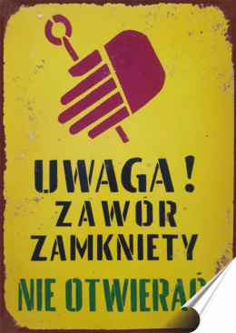 PRL Plakat Samoprzylepny Plakietka (motyw z metalowego szyldu)#17971
