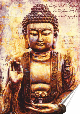 Budda Plakat-Folia Samoprzylepna (motyw metalowego szyldu)#12513