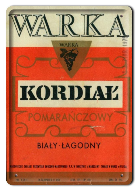 PRL PLAKAT METALOWY SZYLD OBRAZEK Blaszka Tabliczka #18098