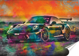Porsche Plakat-Folia Samoprzylepna (motyw metalowego szyldu)#13924