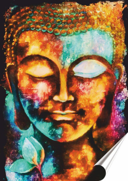 Budda Plakat-Folia Samoprzylepna (motyw metalowego szyldu)#13968