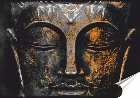 Budda Plakat-Folia Samoprzylepna (motyw metalowego szyldu)#13997