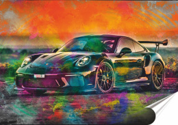 Porsche Plakat-Folia Samoprzylepna (motyw metalowego szyldu)#13897