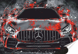 Mercedes Plakat-Folia Samoprzylepna (motyw metalowego szyldu)#12490