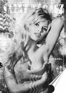 Bardot Plakat-Folia Samoprzylepna (motyw metalowego szyldu)#12505