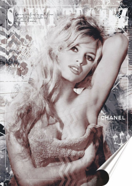 Bardot Plakat-Folia Samoprzylepna (motyw metalowego szyldu)#12508