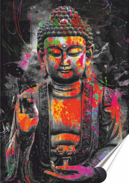 Budda Plakat-Folia Samoprzylepna (motyw metalowego szyldu)#12512