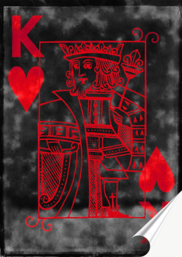 Poker Plakat-Folia Samoprzylepna (motyw metalowego szyldu)#13884