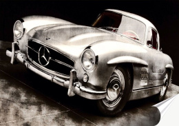 Mercedes Plakat-Folia Samoprzylepna (motyw metalowego szyldu)#13890