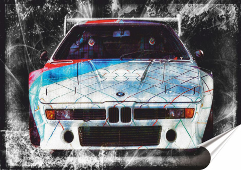BMW Plakat Samoprzylepny-Folia (motyw metalowego szyldu)#14070