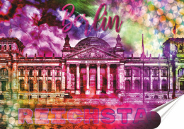 Berlin Plakat Samoprzylepny-Folia (motyw metalowego szyldu)#14103