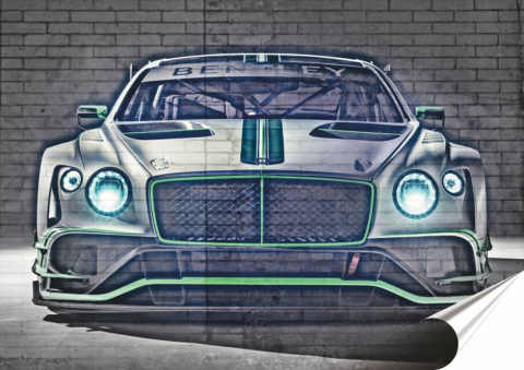 Bentley Plakat Samoprzylepny-Folia (motyw metalowego szyldu)#14161