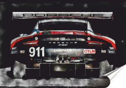 Porsche Plakat Samoprzylepny-Folia (motyw metalowego szyldu)#14165