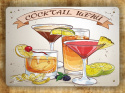 COCKTAIL METALOWY SZYLD PLAKAT RETRO #04386