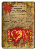 LOVE METALOWY SZYLD PLAKAT OBRAZEK RETRO #04847