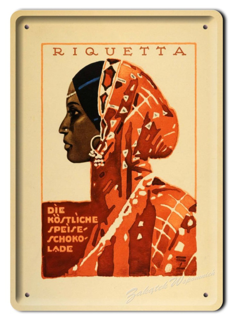 RIQUETTA METALOWY SZYLD PLAKAT VINTAGE #02035