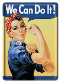 WE CAN DO LT METALOWY SZYLD PLAKAT RETRO #00498